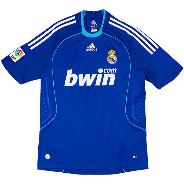 Tailandia Camiseta Real Madrid Segunda Equipación Retro 2008 2009 Azul